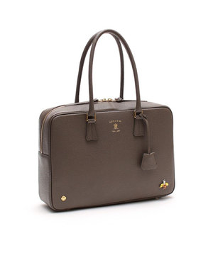  【牛革】アノニマス/A4サイズ対応クリスタルビー付ボストン34cm