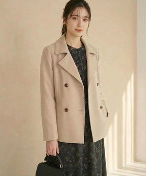  【洗える】ベーシックハーフ トレンチコート