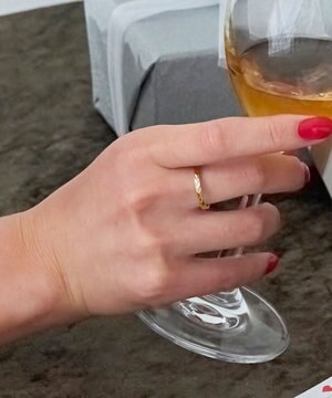  【金属アレルギー対応】メタルリーフカットリング　ゴールド　9号/11号/16号　サージカルステンレス