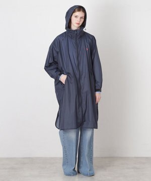  POLO RALPH LAUREN(ポロ ラルフローレン) ポロポニー レインコート ライトウェイト レインポンチョ  無地 フード 収納袋 レディース