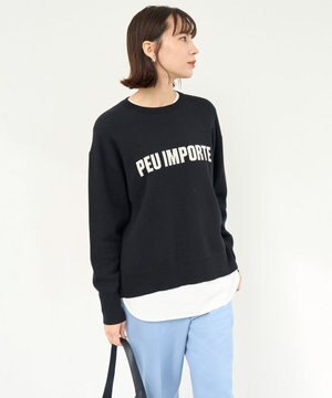 スポンジニット ロゴジャガード