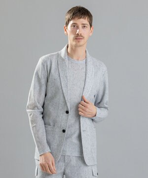  リネンドビージャージー　カットソージャケット