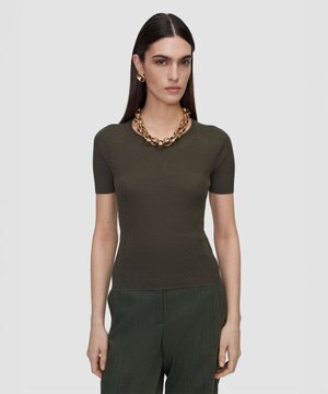  シアークレープ　ショートスリーブニット