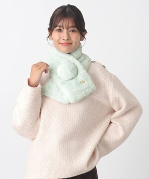  PAUL & JOE ACCESSOIRES フェイクファーポンマフラー