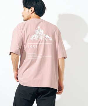 【UVカット・吸水速乾・ストレッチ・軽量 】バックプリントTシャツ