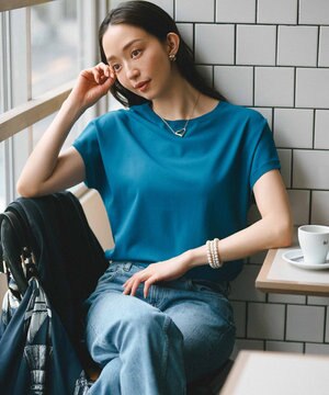 【新色追加/VERY5月号掲載】レーヨンポリエステルストレッチ プルオーバー ニット