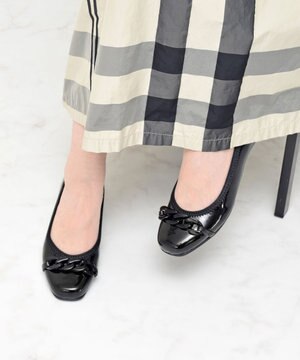  【Bridget Birkin walk】アクリルチェーンウォーキングパンプス