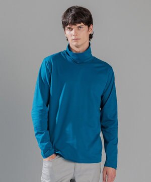  スビンソフトジャージー　タートルネックカットソー