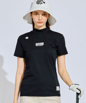 【吸水速乾 / UV遮蔽率96.3% UVカット / ストレッチ】【WOMEN】メッシュコンビモックネックT ゴルフウェア レディース