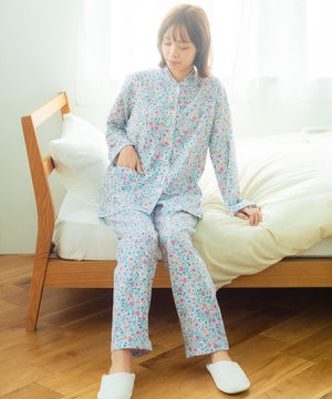 パジャマ 長袖 長ズボン 綿混(本体) あったか レディース EP6010 ウイング/ワコール