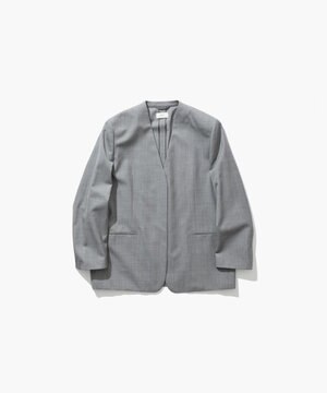  WOOL SILK TWILL | カラーレスジャケット