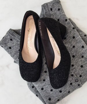  【Bridget Birkin】ツイードヒールアップオブリークパンプス