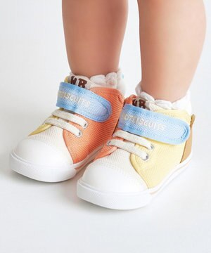  【14-15cm】 顔ドン メッシュ素材 セカンド ベビーシューズ