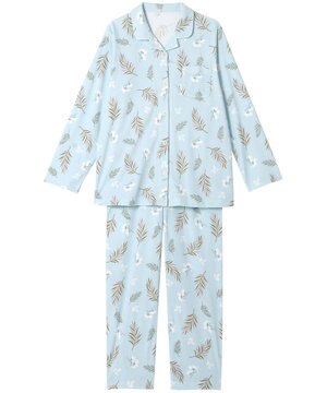 パジャマ 長袖 長ズボン 綿100% スムース素材 レディース EP5065 ウイング/ワコール