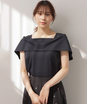  【先行予約】GIZAコットンオフショルダー カットソー