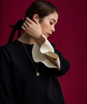  【組曲×setsuko sagittaire】スウェットライクニットプルオーバー