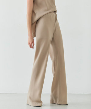 【洗える】FLEUR / ウエストゴムイージーワイドパンツ