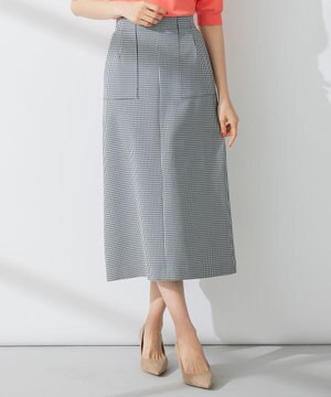  【洗える・ウエストゴム仕様】2WAYストレッチ スカート