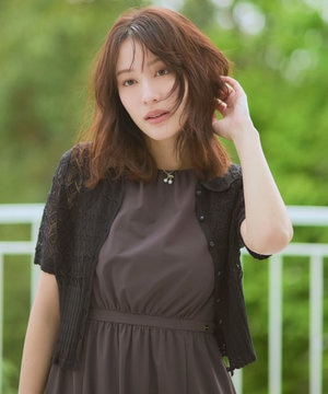 【星風まどかさん着用】SPIDER LACE KNIT レースニットカーディガン