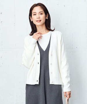 【完売カラー入荷・セットアイテム】パールボタン ツイン ニット