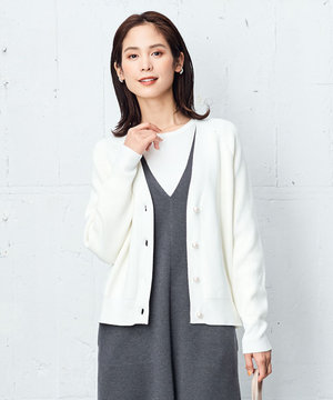 【完売カラー入荷・セットアイテム】パールボタン ツイン ニット