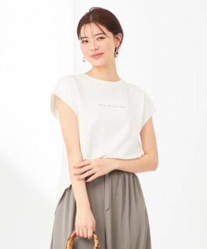  サテンコンビロゴ Tシャツ