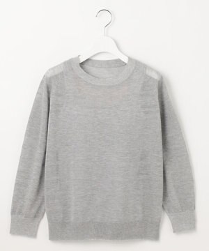 【ワコールコラボ】【洗える】シアーボーダー ニット