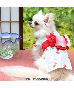 犬 服 浴衣 【小型犬】 紫陽花柄 桃 / PET PARADISE | ファッション