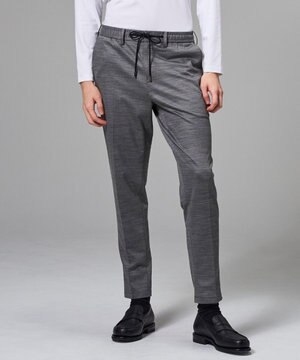 【セットアップ対応】スプリングウールジャージー ドロスト付きテーパードパンツ / PEGG CONVERTIBLE