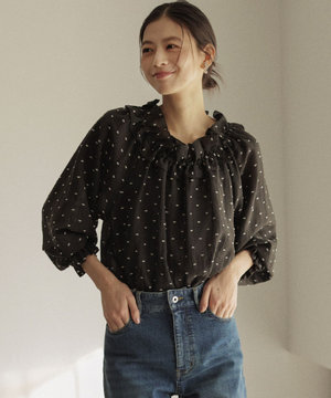 【Flower Collection】フラワードット ブラウス