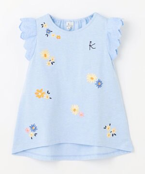  【100㎝】フラワーエンブロイダリー チュニック