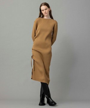 【ReNAVE・洗える】スポンディッシュワイドリブワンピース