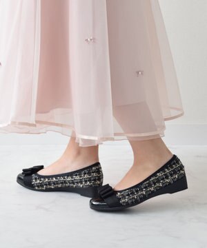  ＜3E＞【Bridget Birkin Walk】リボンウォーキングパンプス