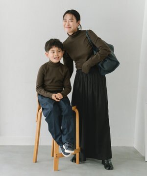  【KIDS】【ANSWER for 男の子ママ】リラクシータートルネックカットソー