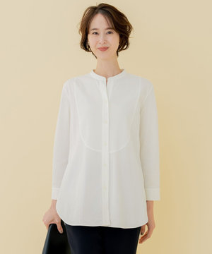 【XSサイズ~/洗える】ストレッチシャーティング ブザムシャツ