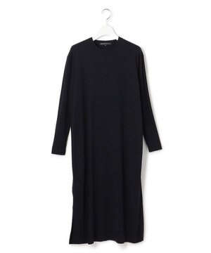  【好評につきカラー追加】ヴィスコースストレッチ リブ袖 ワンピース