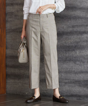 T/R/W グレンチェック パンツ