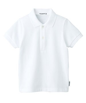  【90-130cm】カノコ素材の半袖ポロシャツ