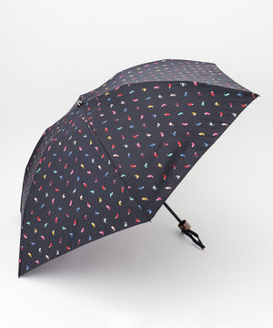 【晴雨兼用・軽量】プリント 折り畳み傘(収納ミニバッグ型傘袋つき)