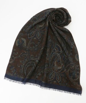  【イタリアHolliday&Brown社製】ペイズリープリント ストール
