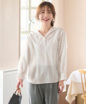  【洗える】フーディ シャツ