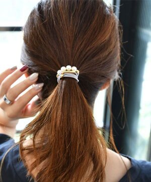  パールラインコンビヘアブレス グレー