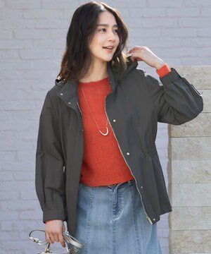  【カタログ掲載・撥水加工・洗える】コットンナイロンタッサー ブルゾン