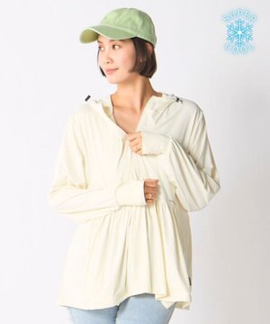  【Ocean Pacific】スーパーナイロンクール｜接触冷感フレアシルエットラッシュガード