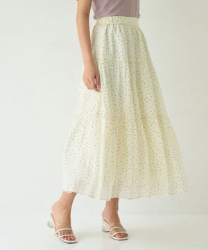  ドットティアード スカート