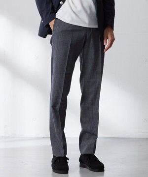  【PEPPIN MERINO COMFORT】 ブロックチェック スラックス