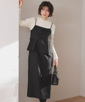  【2SET】ビスチェ ワンピース × ニット セット