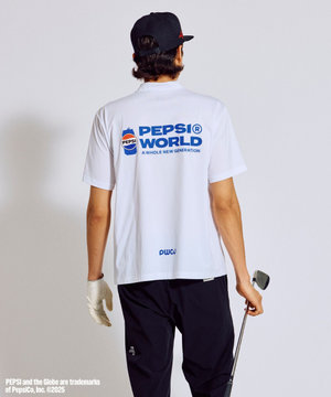 〈Pepsiコラボ〉【UNISEX】Pepsi World Graphic モックネックT