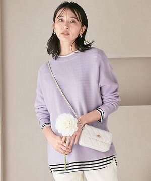 【洗える】ウールブレンド ドルマン ニット