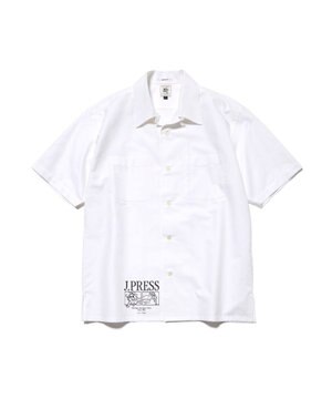  【AaronChang】【UNISEX】コットンダンガリー オープンカラーシャツ / Baggy-Fit